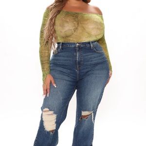 “SNEAKY TRICKS HIGH CUT” BODYSUIT